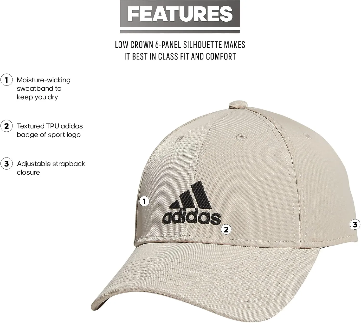 adidas Men's Contract Structured Adjustable Cap