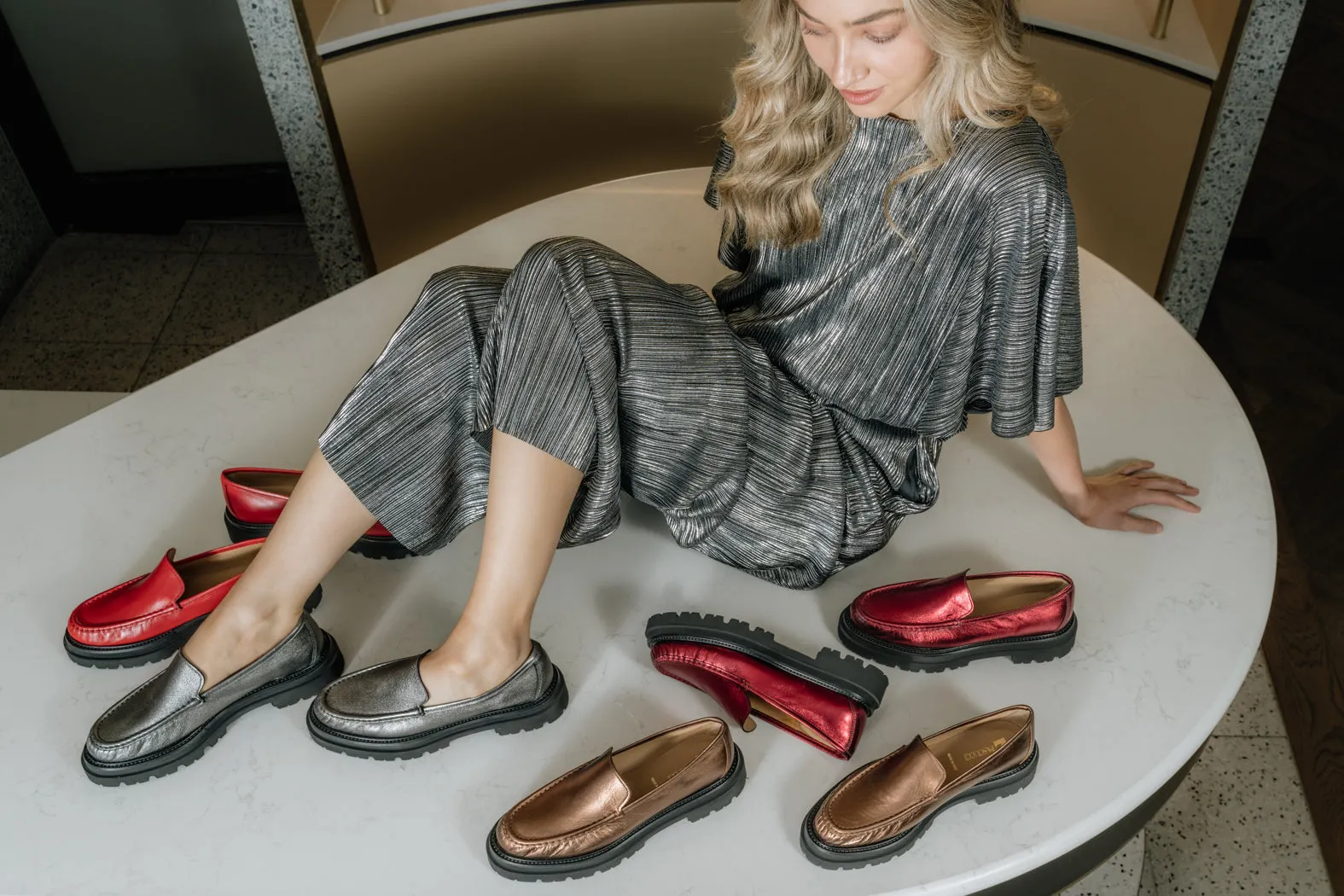 ARMANI Chunky Sole Loafers
