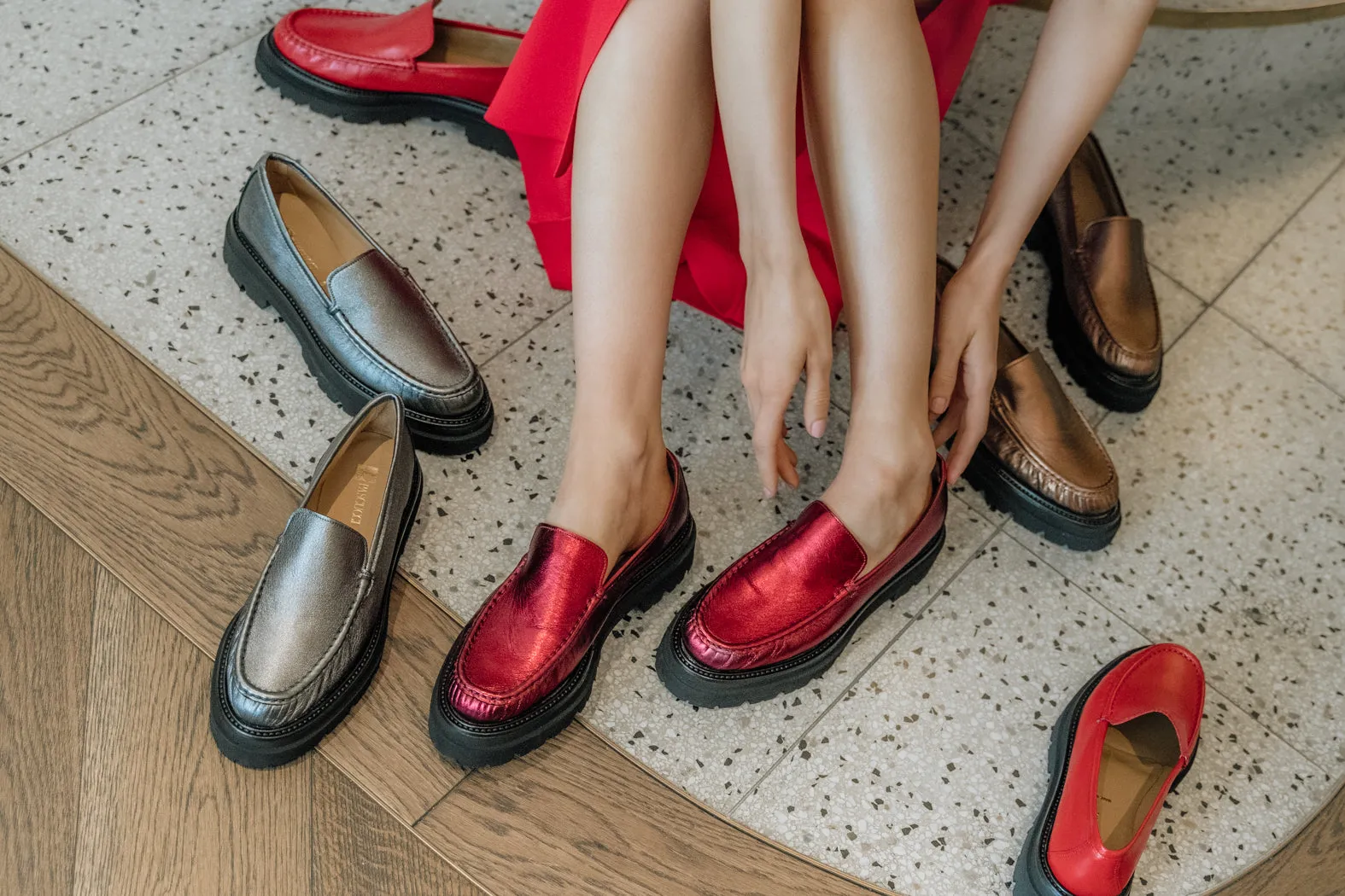 ARMANI Chunky Sole Loafers