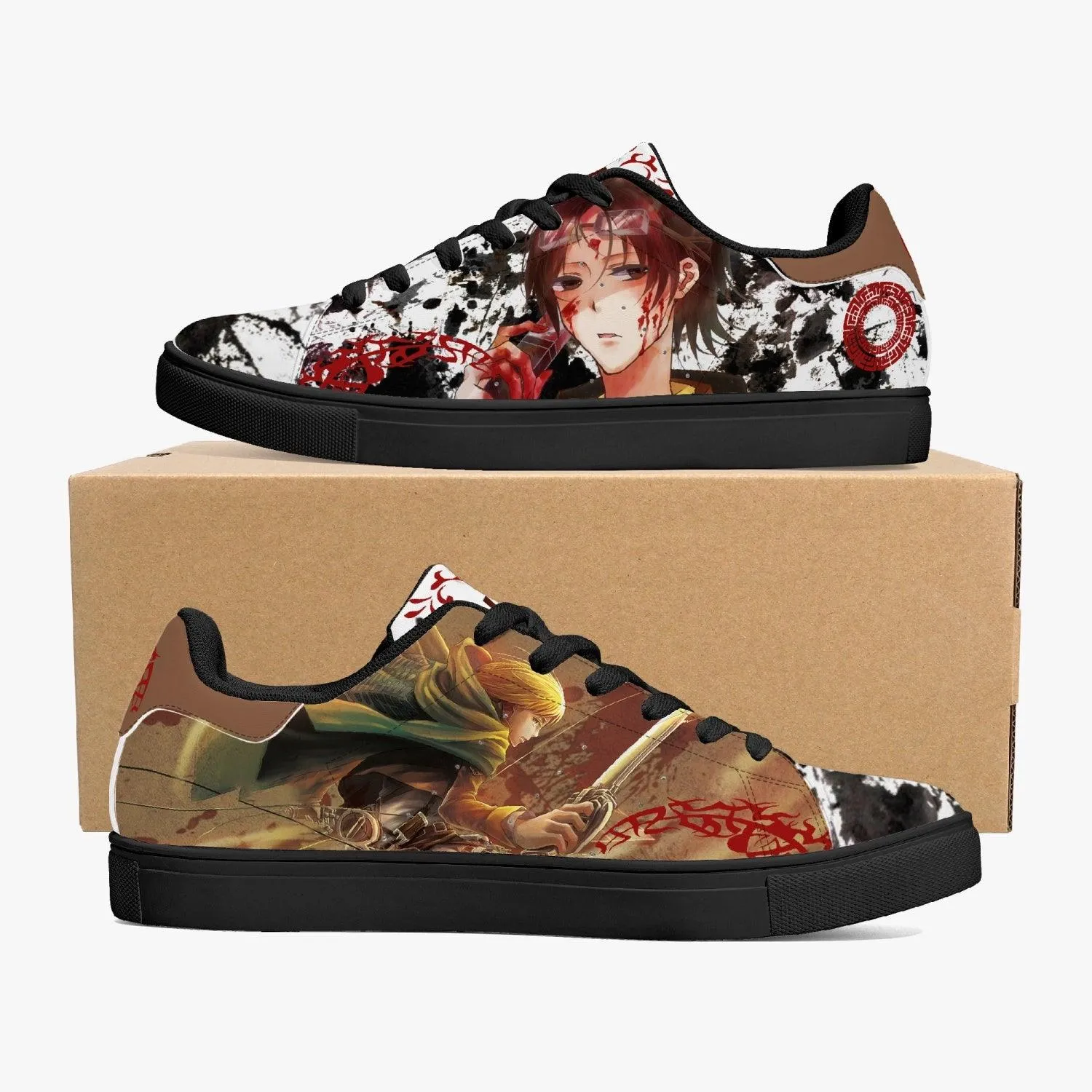 Attack On Titan Hange Zoe Skate Anime Shoes