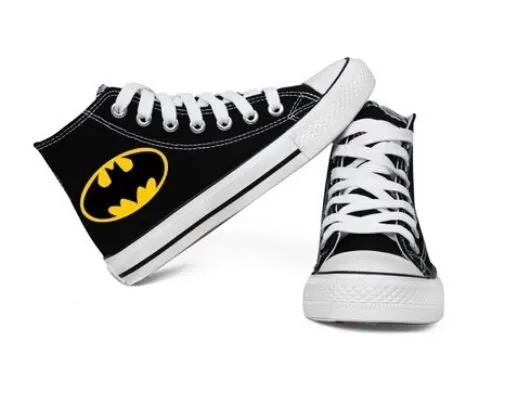 Batman High Top Canvas Shoes Sneaker Kid Shoes Unisex Shoes Gifts