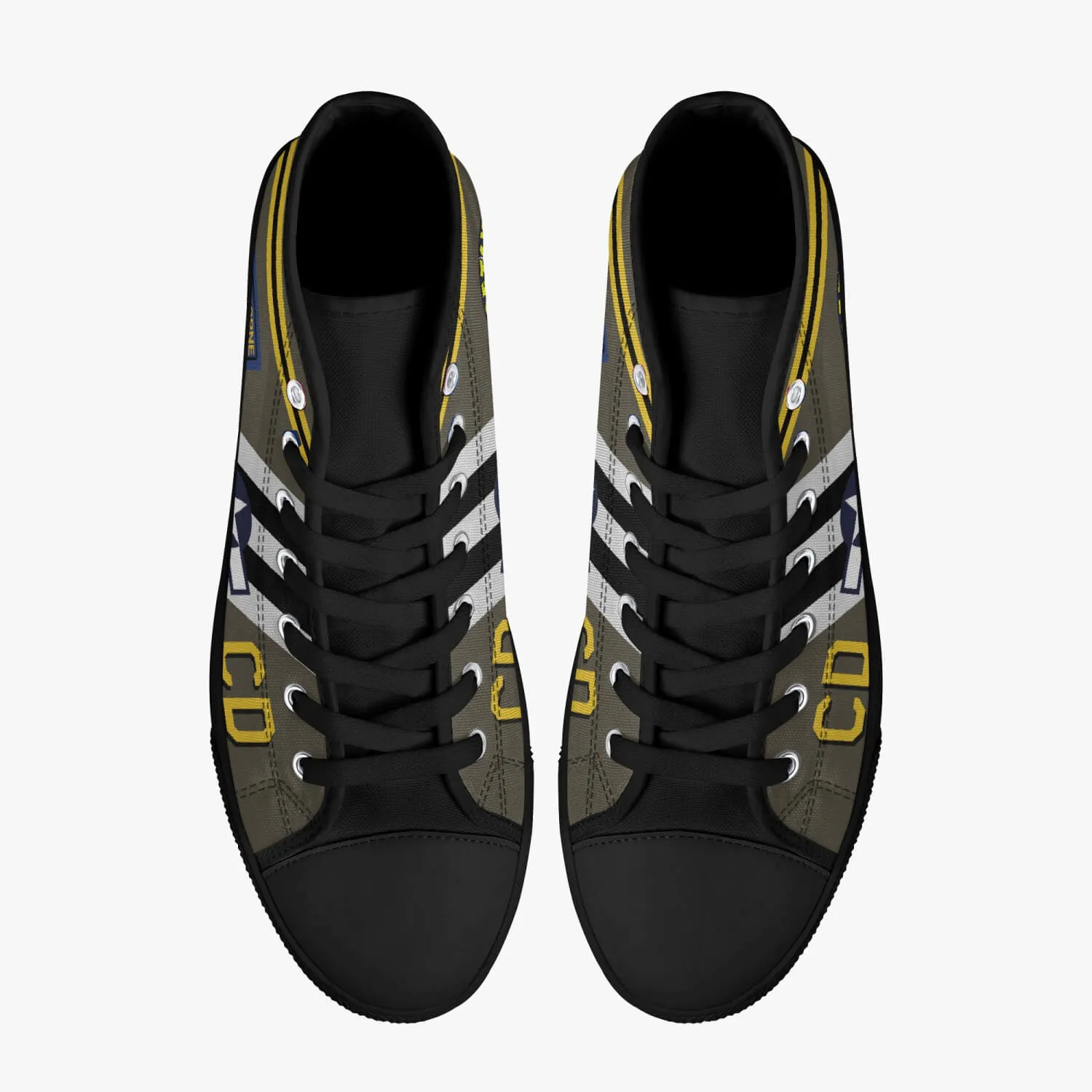 C-47 "Betsy's Biscuit Bomber" High Top Canvas Shoes