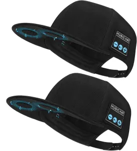 EDYELL 2 Pack Bluetooth Speaker Hats Adjustable Music Hats Bluetooth Cap for Outdoor Sports Baseball Cap for Men Women Gifts