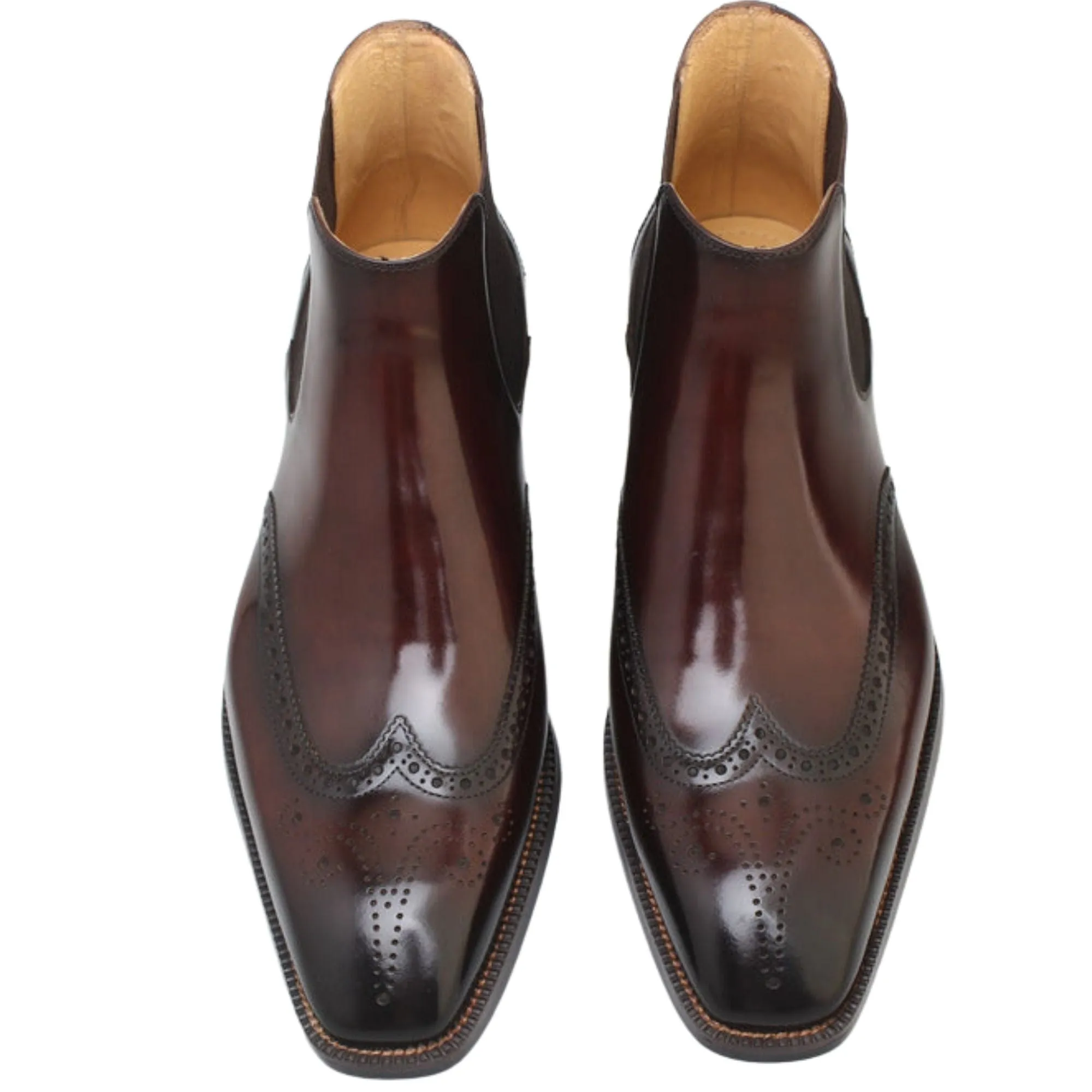 Handmade Customisable Leather Chelsea Boots For Men