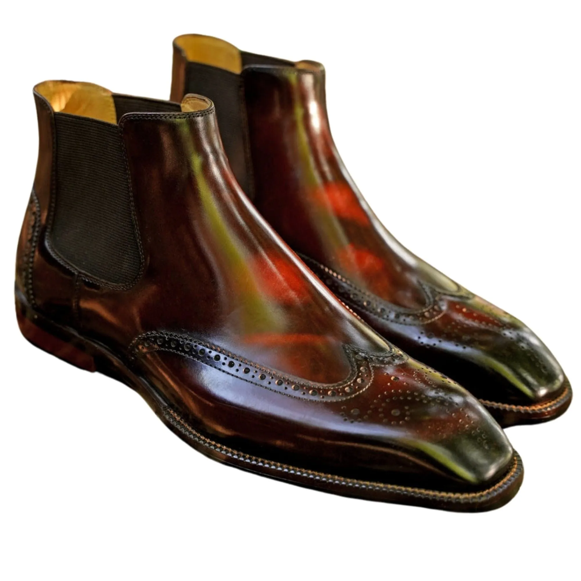 Handmade Customisable Leather Chelsea Boots For Men
