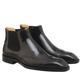 Handmade Customisable Leather Chelsea Boots For Men