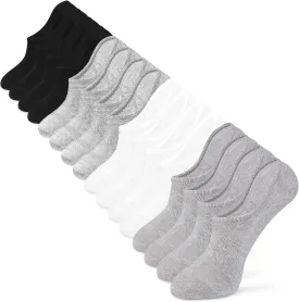 IDEGG No Show Socks Men Low Cut Ankle Short Socks for Men Casual Athletic Socks with Non Slip Grip