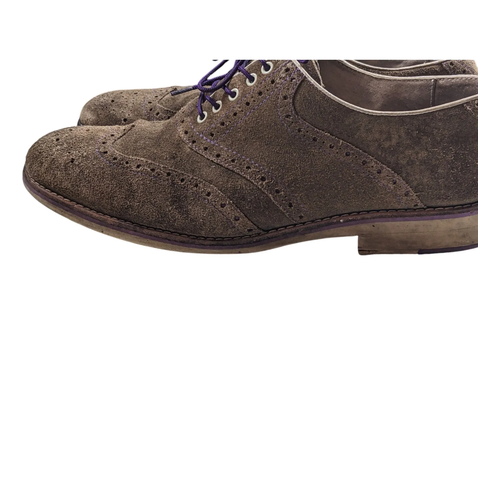 Johnston Murphy Shoes Mens 9M Wingtip Oxfords Brogue Flex Preppy Dark Academia