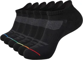 JOYN??E Mens Ankle Athletic Low Cut Socks Running Sports Cushioned Sock for Men 6 Pack