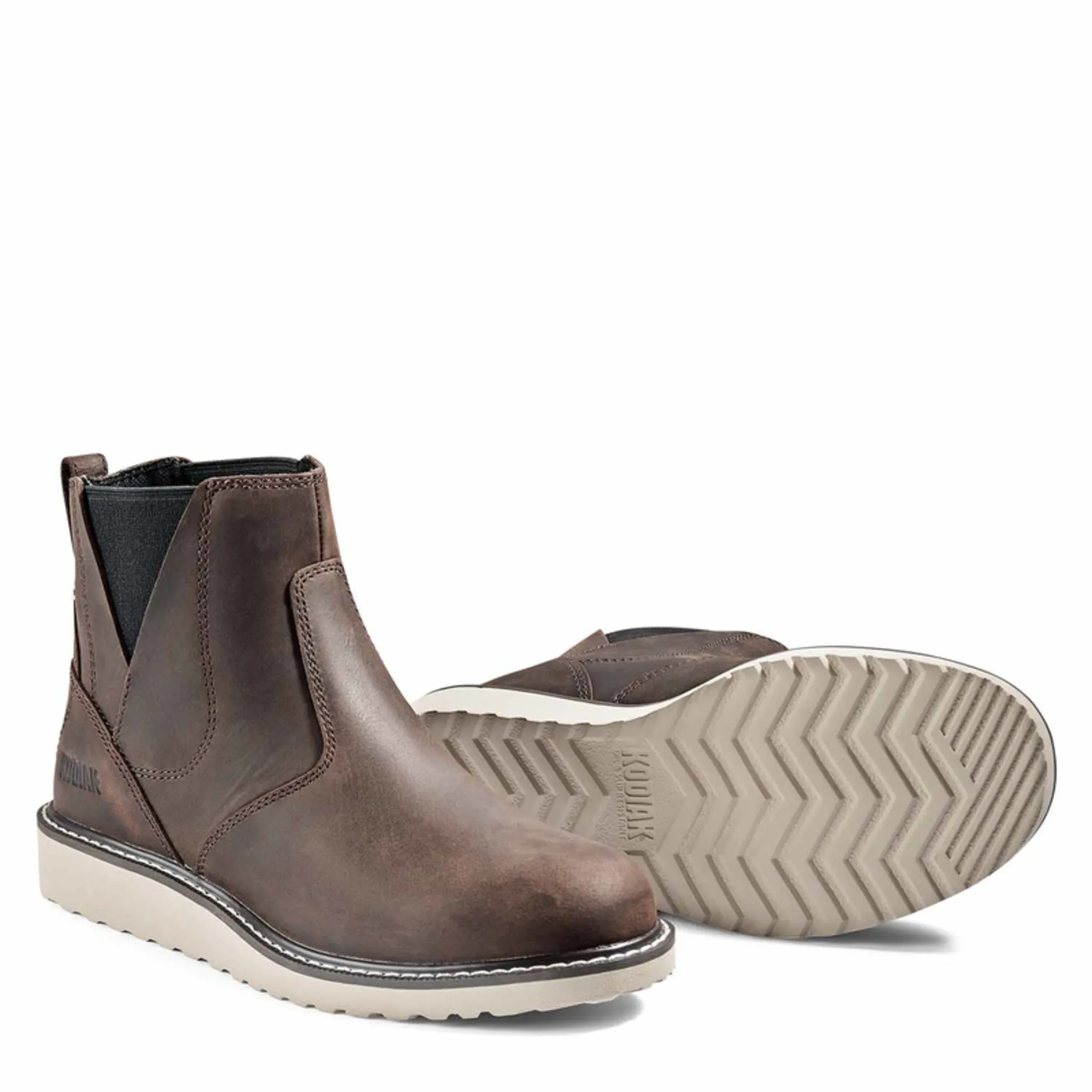 Kodiak Women's Whitton Chelsea Safety Work Boots – Waterproof Leather, Composite Toe & Plate, Slip-Resistant, Eco-Friendly | Sizes 5-11