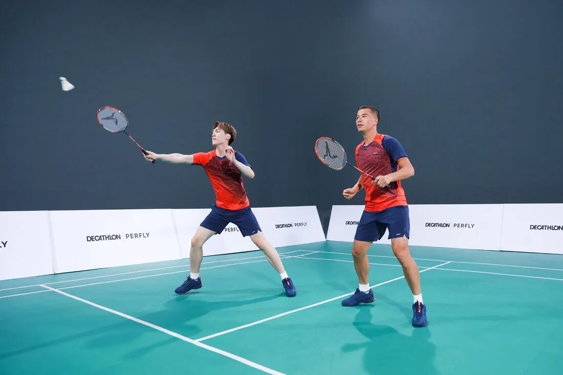 MEN BADMINTON SHOES BS PERFORM 590 NAVY BLUE
