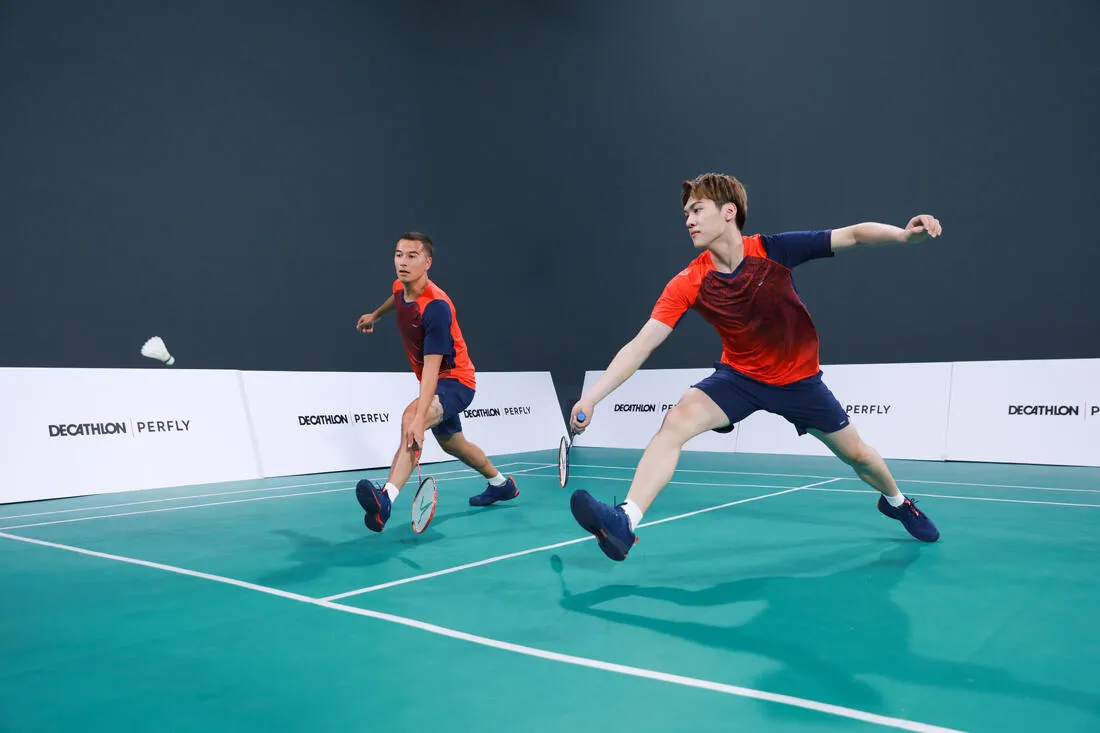MEN BADMINTON SHOES BS PERFORM 590 NAVY BLUE
