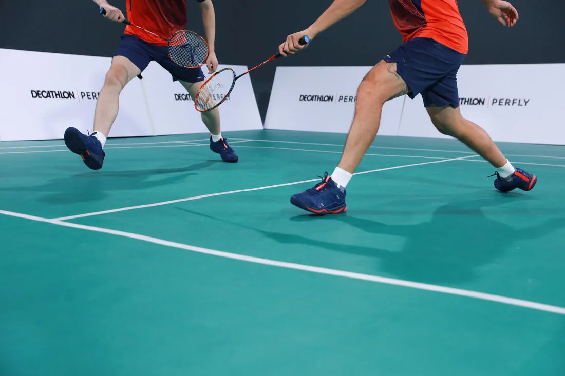 MEN BADMINTON SHOES BS PERFORM 590 NAVY BLUE
