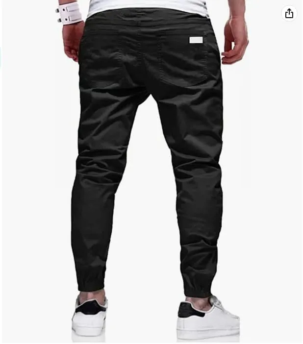 Men's Casual Cargo Pants Hiking Pants Workout Joggers Sweatpants for Men