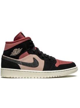 Nike Air Jordan 1 Mid Burgundy Dusty Pink [W]