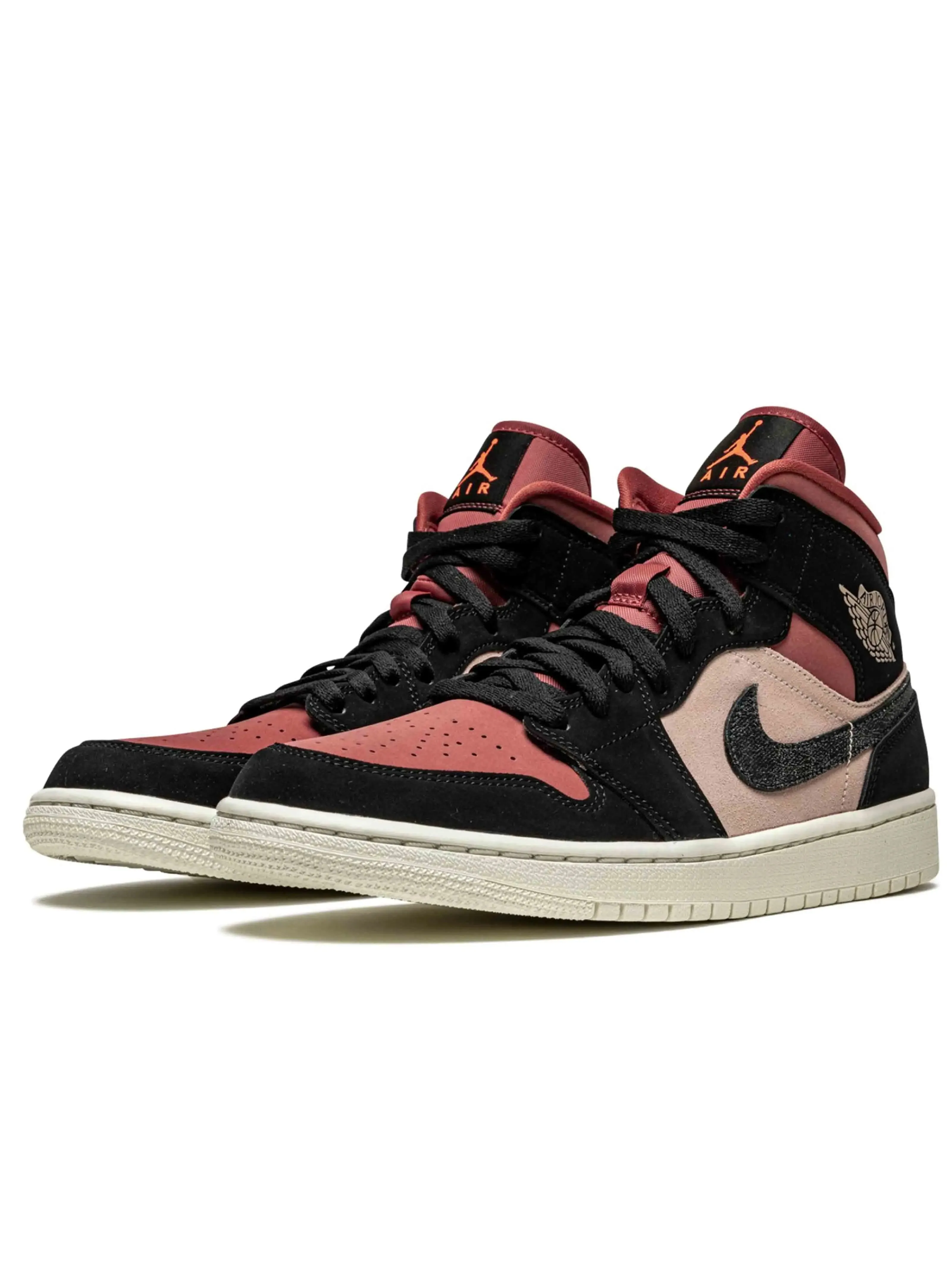 Nike Air Jordan 1 Mid Burgundy Dusty Pink [W]