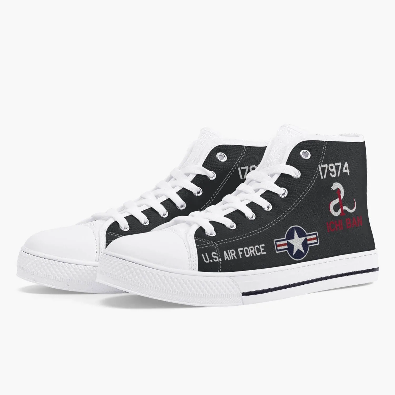 SR-71 "Blackbird" (61-7974) High Top Canvas Shoes