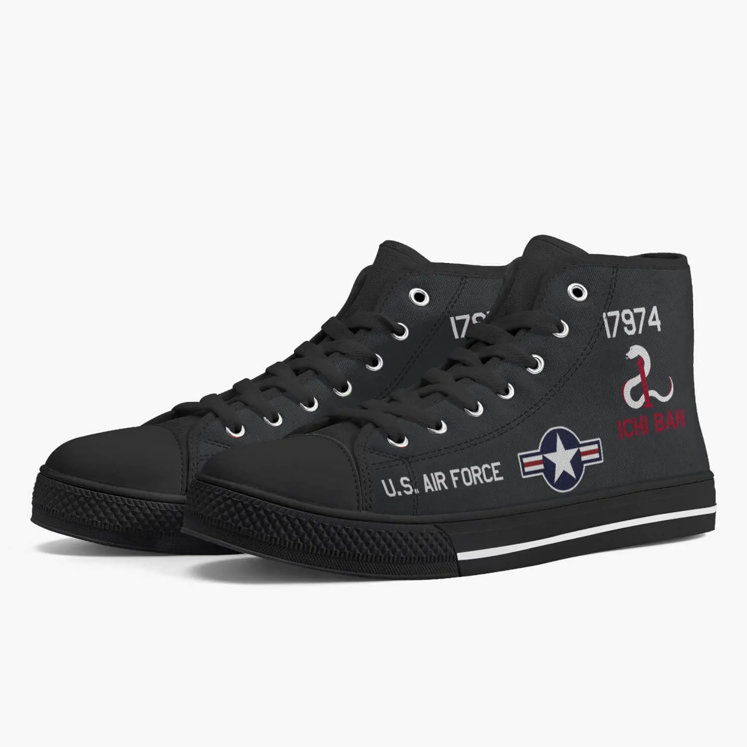 SR-71 "Blackbird" (61-7974) High Top Canvas Shoes