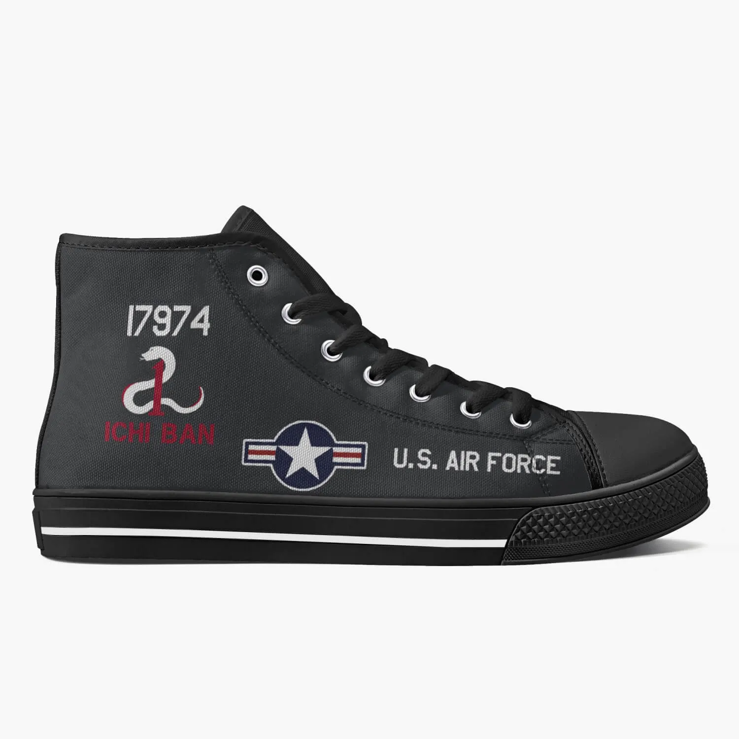 SR-71 "Blackbird" (61-7974) High Top Canvas Shoes