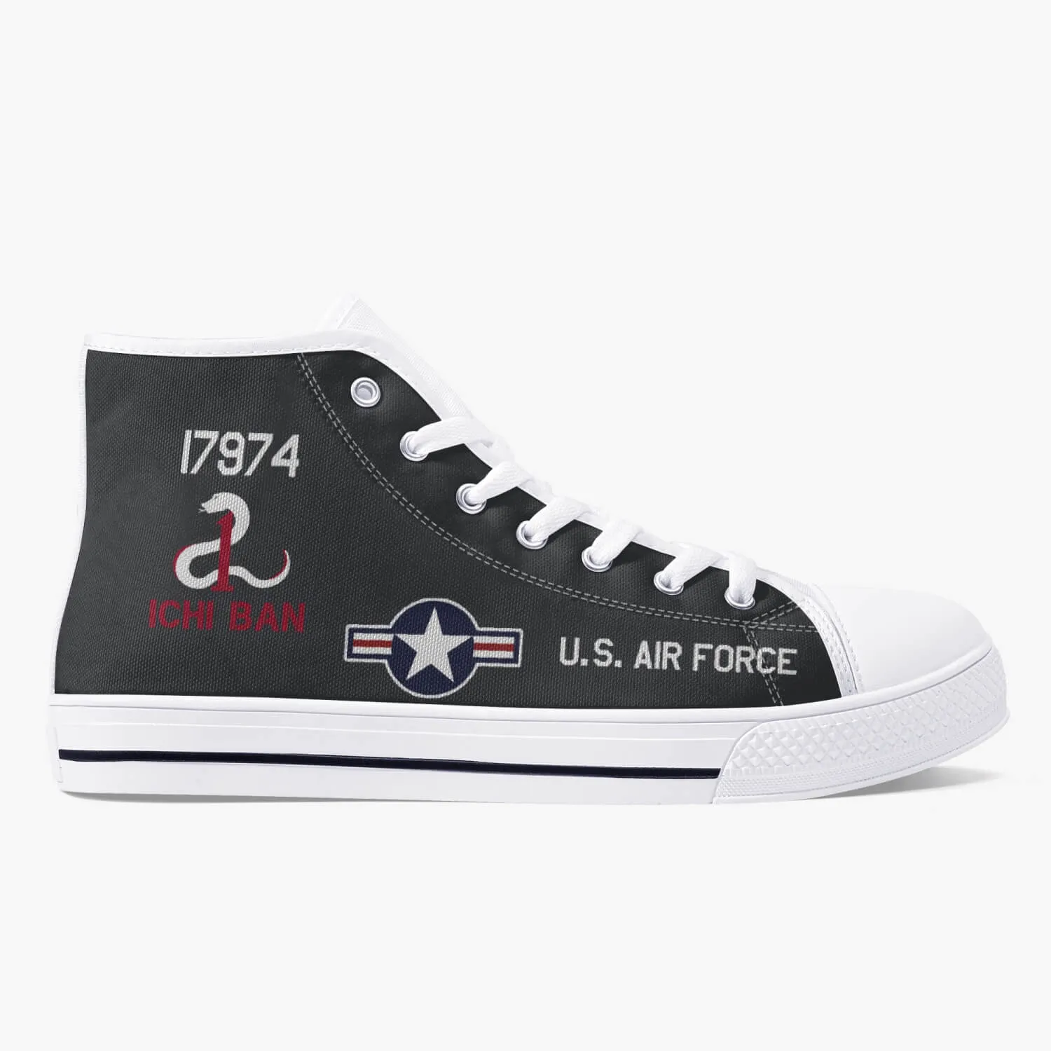 SR-71 "Blackbird" (61-7974) High Top Canvas Shoes
