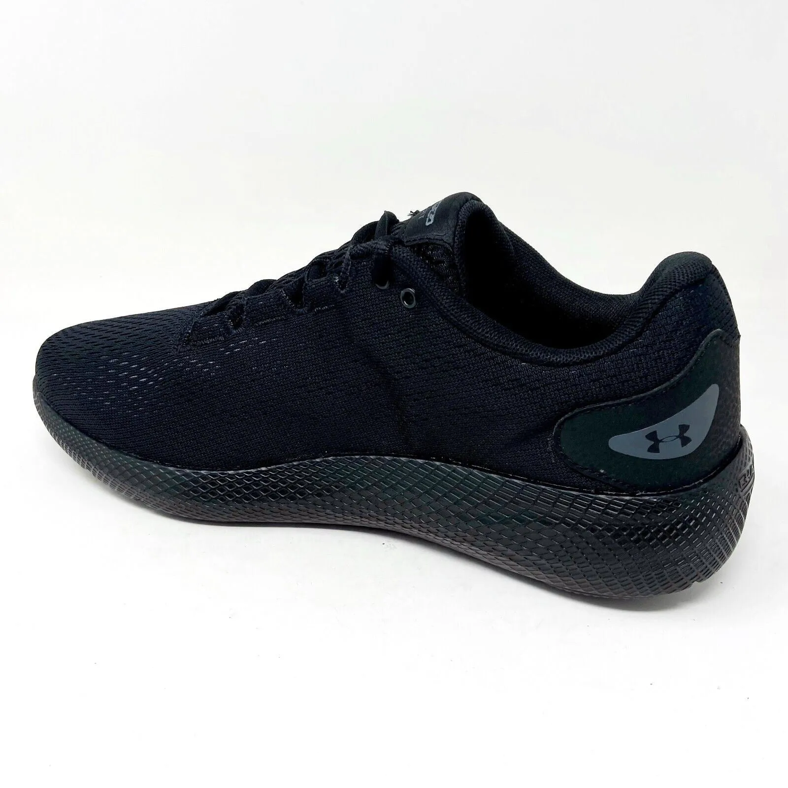 Under Armour UA Charged Pursuit 2 Triple Black Mens Running Shoes 3022594 003