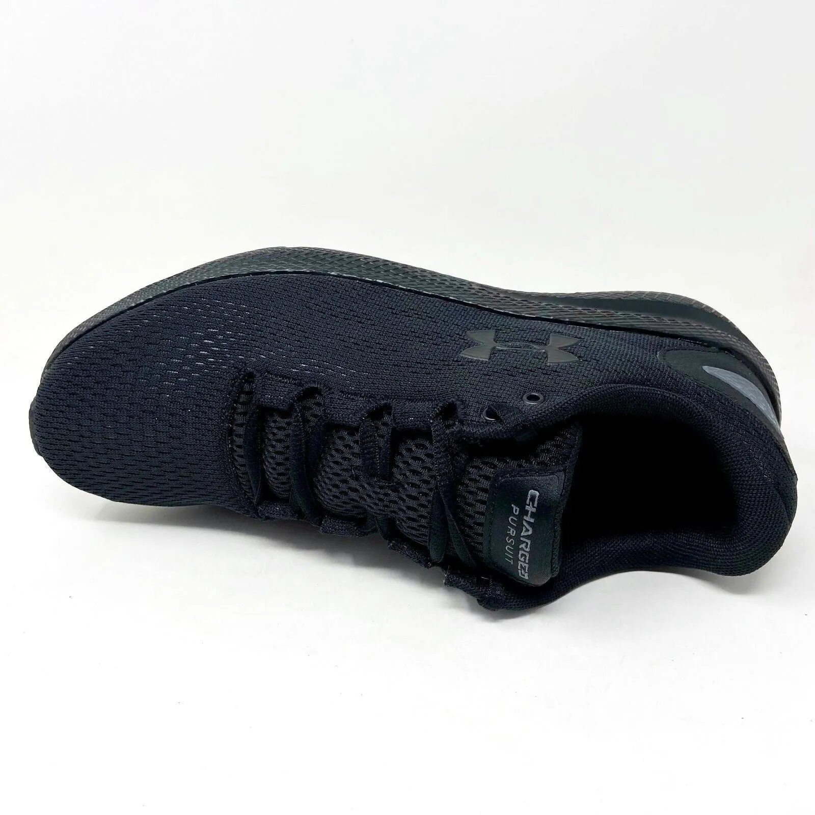 Under Armour UA Charged Pursuit 2 Triple Black Mens Running Shoes 3022594 003