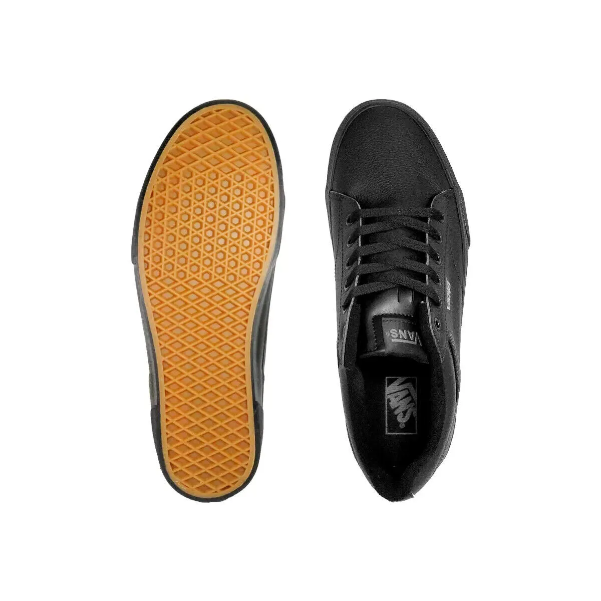 Vans Seldan Tumble VN0A4TZE11I Men's Black Low Top Skateboarding Shoes KHO72