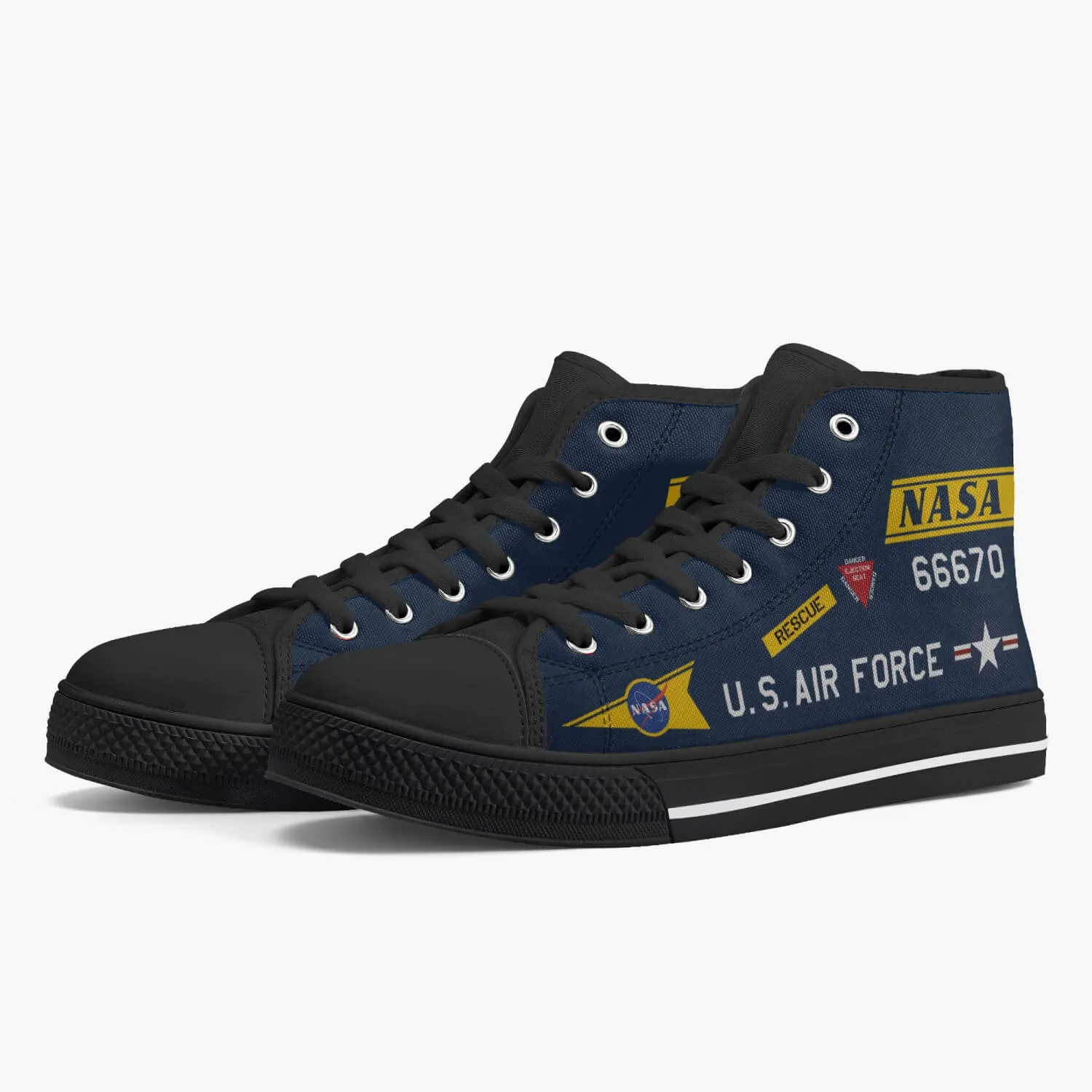 X-15 "56-6670" High Top Canvas Shoes